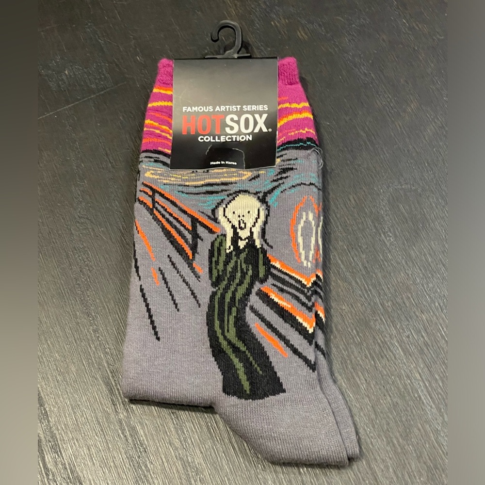 New Socks Hot Sox Collection Munch The Scream